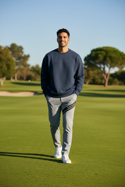 ss-094 cardboard knit  navy