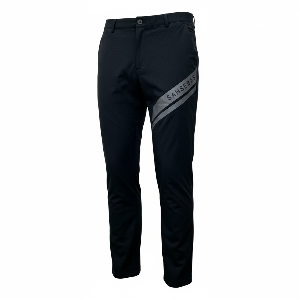 ss-083 slant line pants black